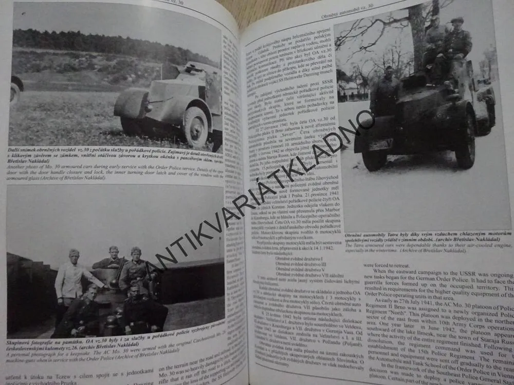 OBRNĚNÝ AUTOMOBIL OA VZ.30, ARMOURED CAR MO.30, R. ZAVADIL,, **an