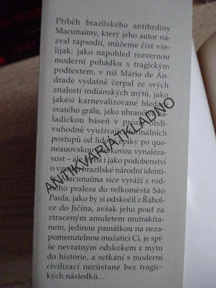 MACUNAIMÁ, MÁRIO DE ANDRADE, **an