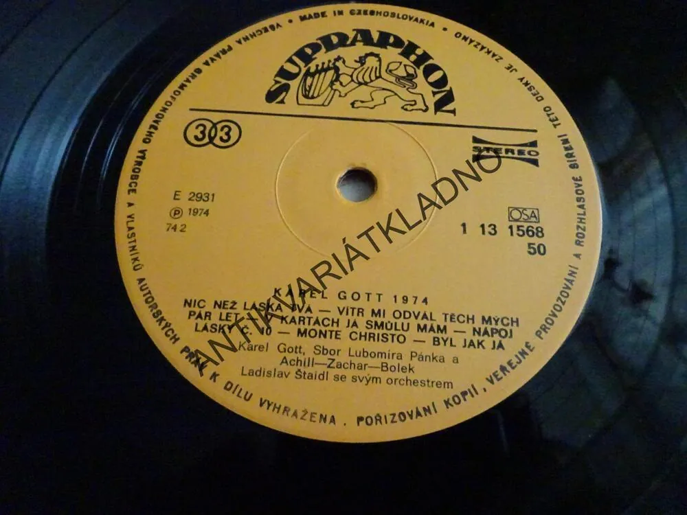 GRAMODESKA - KAREL GOTT, 1974