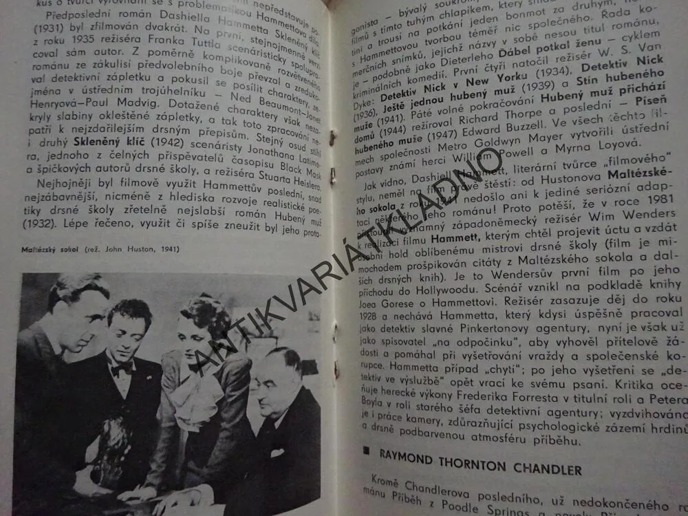 AMERICKÁ DRSNÁ ŠKOLA VE FILMU, ČS FILMOVÝ ÚSTAV
