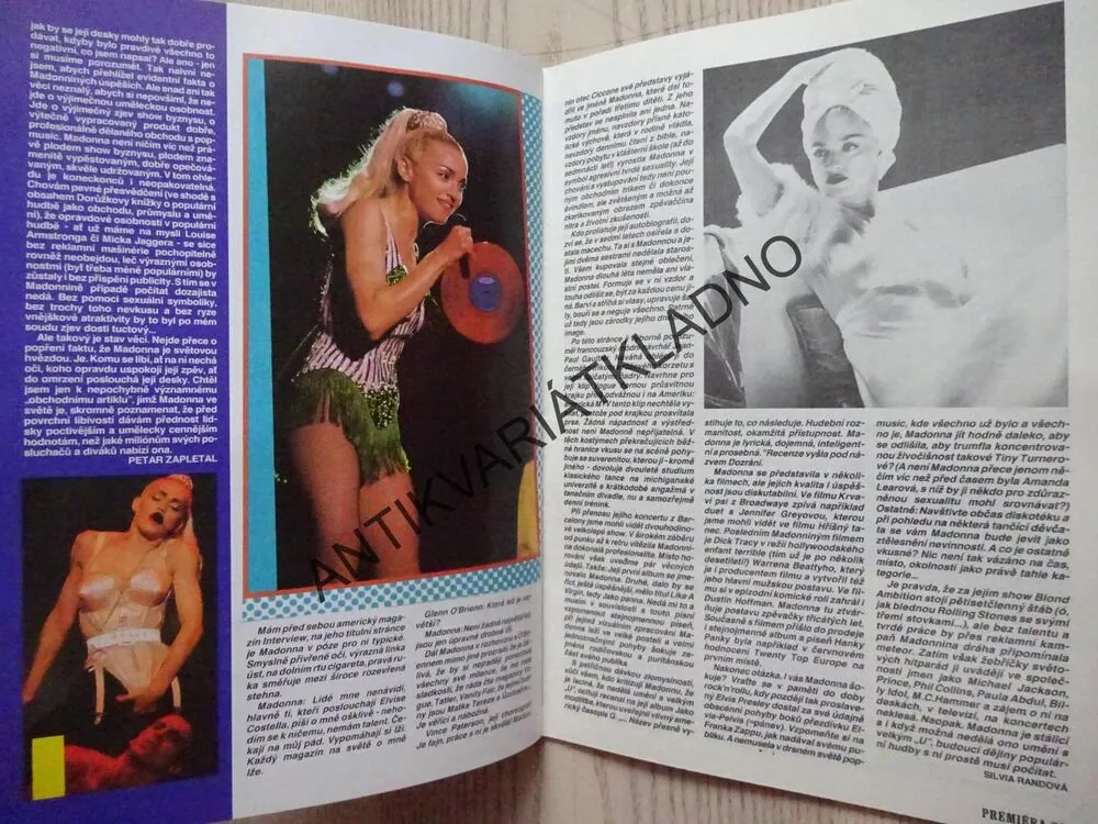 PREMIÉRA, FILM, TELEVIZE, VIDEO, 11/1990, MADONNA, 