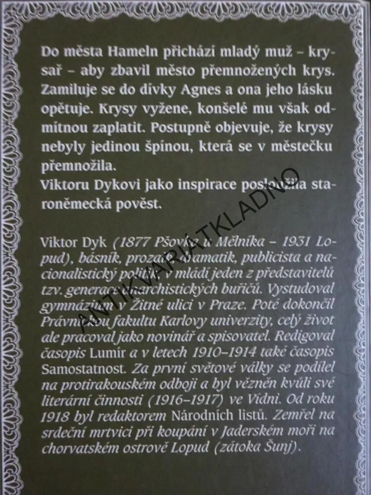 KRYSAŘ, VIKTOR DYK, **an