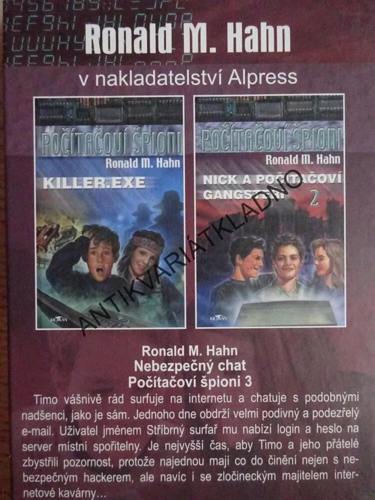 POČÍTAČOVÍ ŠPIONI 3, NEBEZPEČNÝ CHAT, RONALD M. HAHN **an