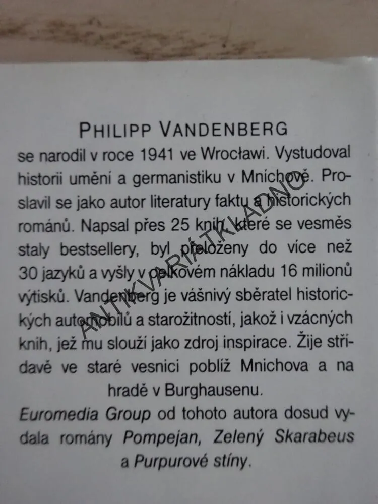 KOPERNÍKOVA KLETBA, PHILIPP VANDENBERG, **an