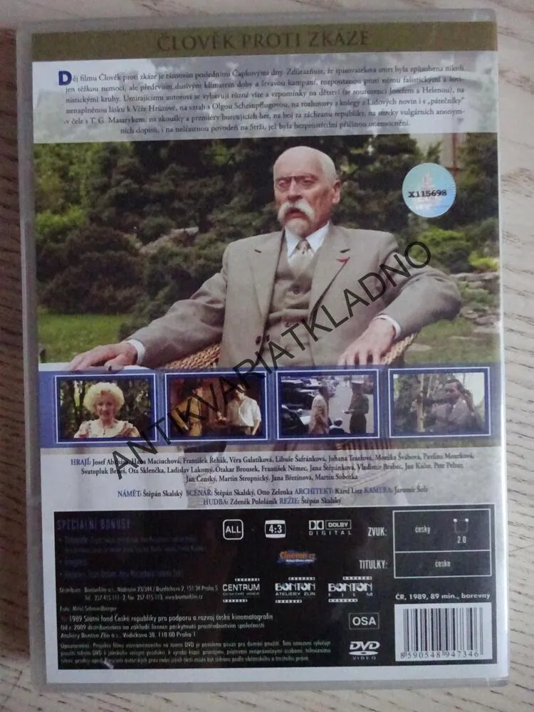 ČLOVĚK PROTI ZKÁZE, DVD FILM ČR