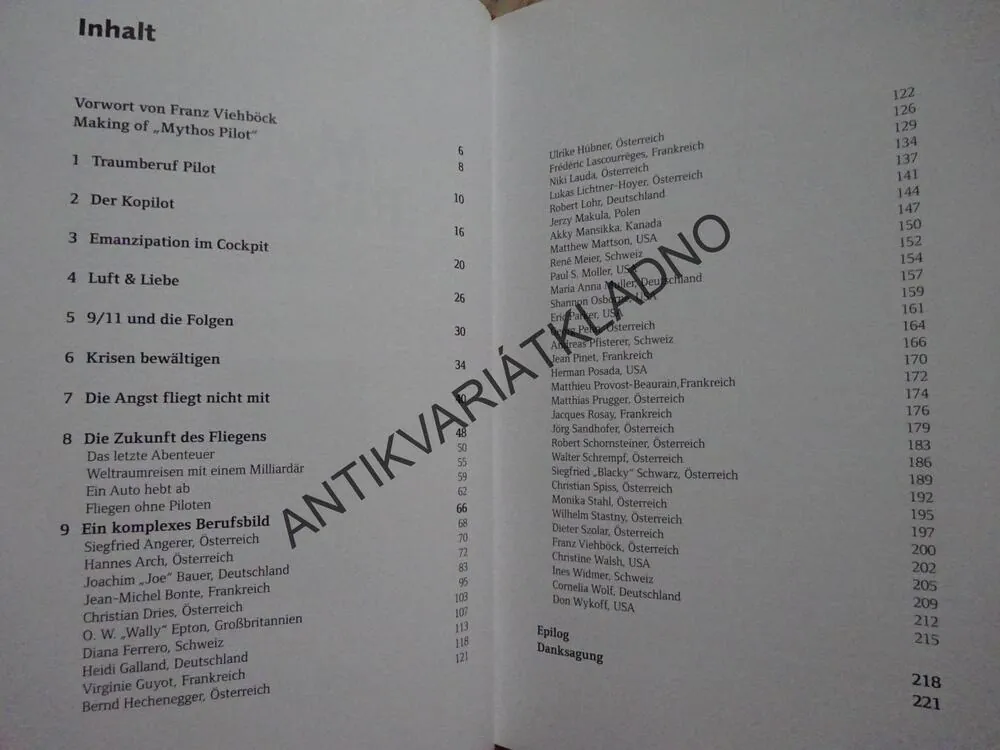 MYTHOS PILOT, JUDITH GROHMANN, DAGMAR GROSSMANN - AUTOGRAM, **an