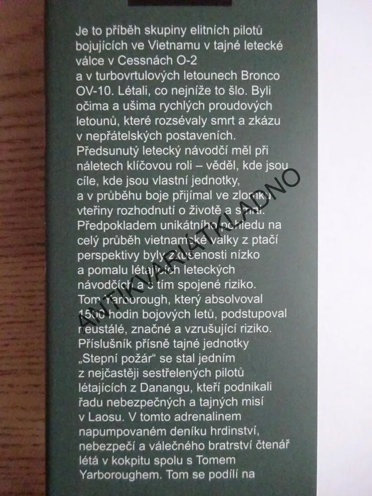 OPERACE STEPNÍ POŽÁR, TOM YARBOROUGH, **an
