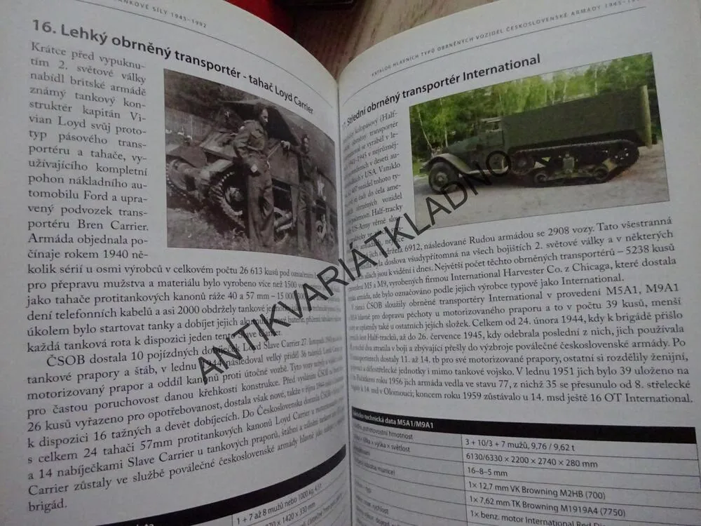 ČESKOSLOVENSKÉ TANKOVÉ SÍLY, 1945-1992, VLADIMÍR FRANCEV, **an