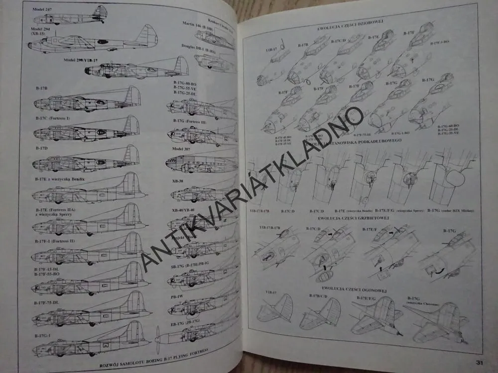 BOEING B-17 FLYING FORTRESS, MILITARIA LOTNICZE 1., POLSKY
