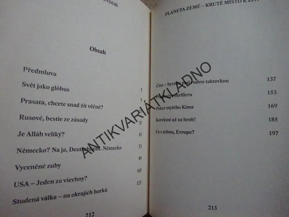 PLANETA ZEMĚ, KRUTÉ MÍSTO K ŽITÍ, ANDOR ŠÁNDOR, **an