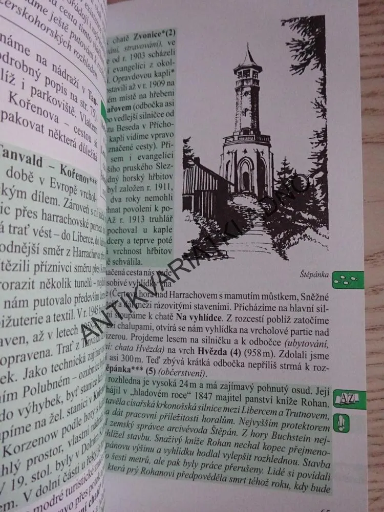 JIZERSKÉ HORY, PRŮVODCE PO ČECHÁCH, MORAVĚ A SLEZSKU, **an