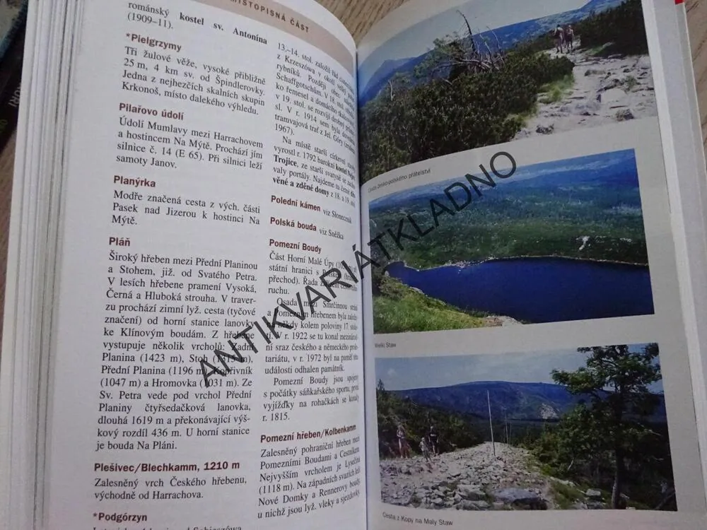 KRKONOŠE, PRŮVODCE PO ČESKÉ REPUBLICE, **an
