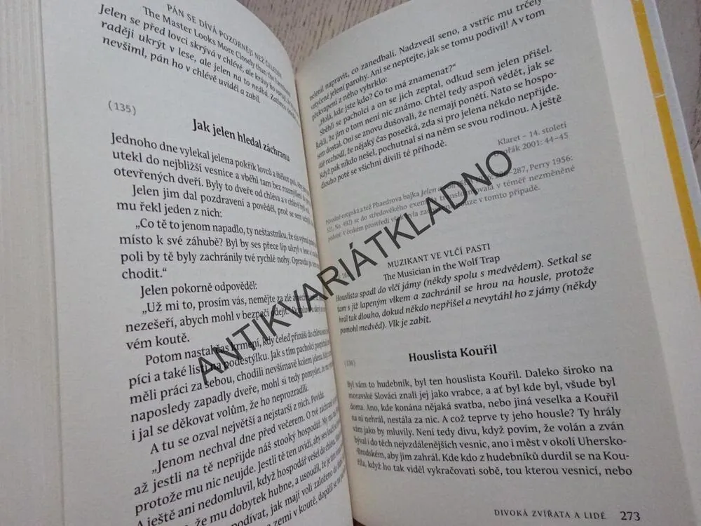 ČESKÉ LIDOVÉ POHÁDKY, ZVÍŘECÍ POHÁDKY A BAJKY, JAROSLAV OTČENÁŠEK, **an