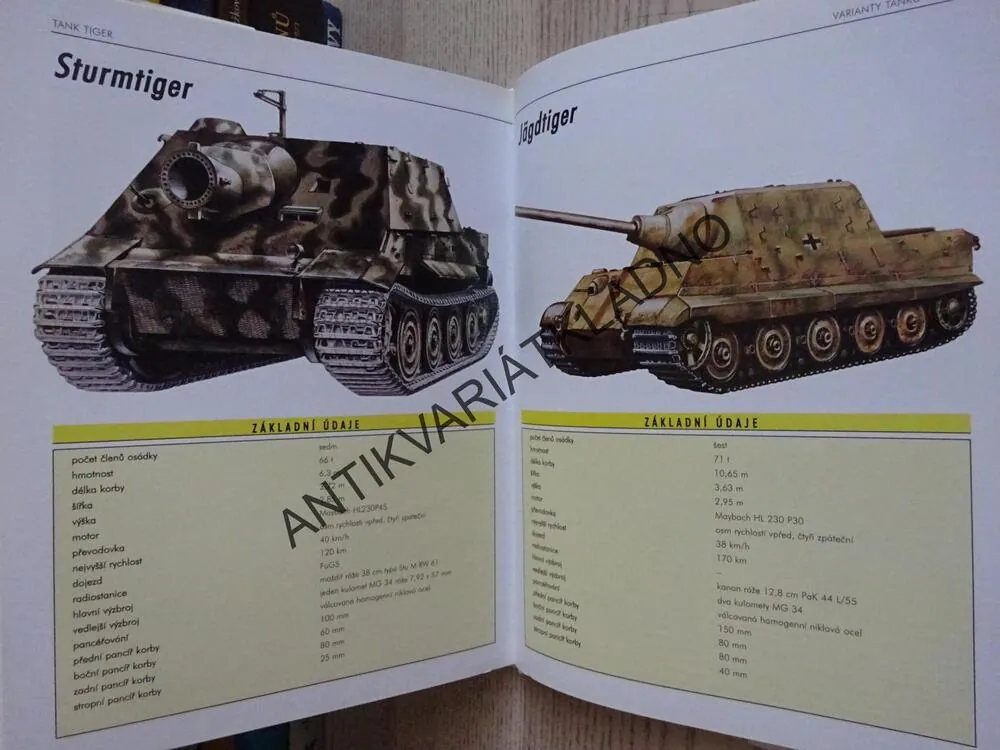 TANK TIGER, ROGER FORD, VÁLEČNÉ ZBRANĚ. **an