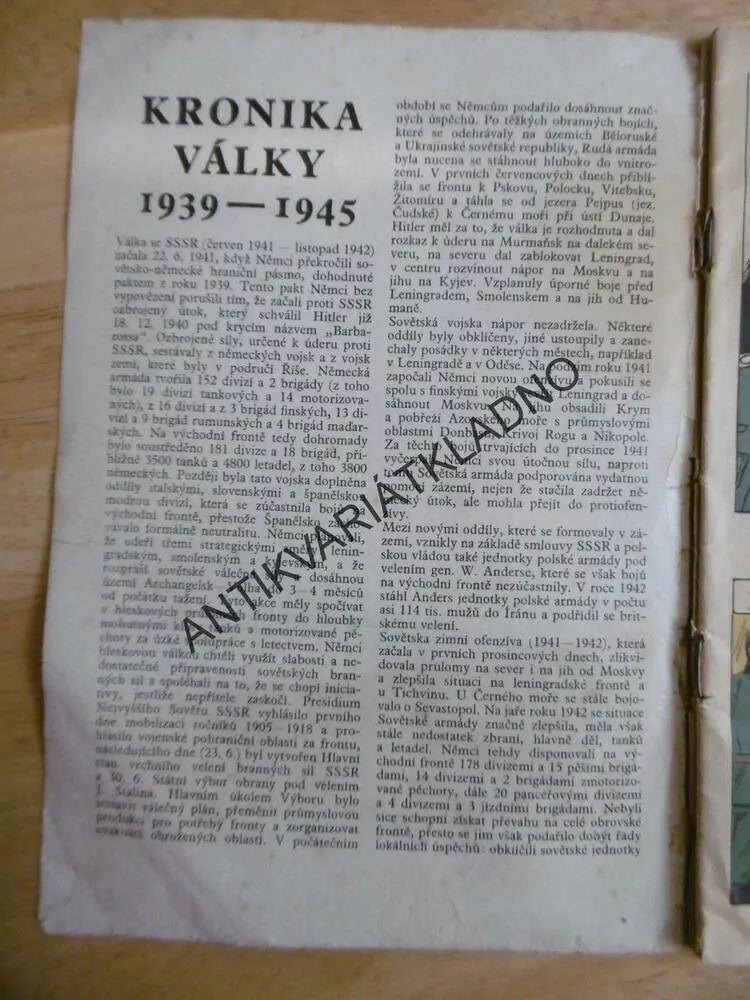 KAPITÁN KLOSS, 5., 1971, PŘÍSNĚ TAJNÉ, KOMIKS