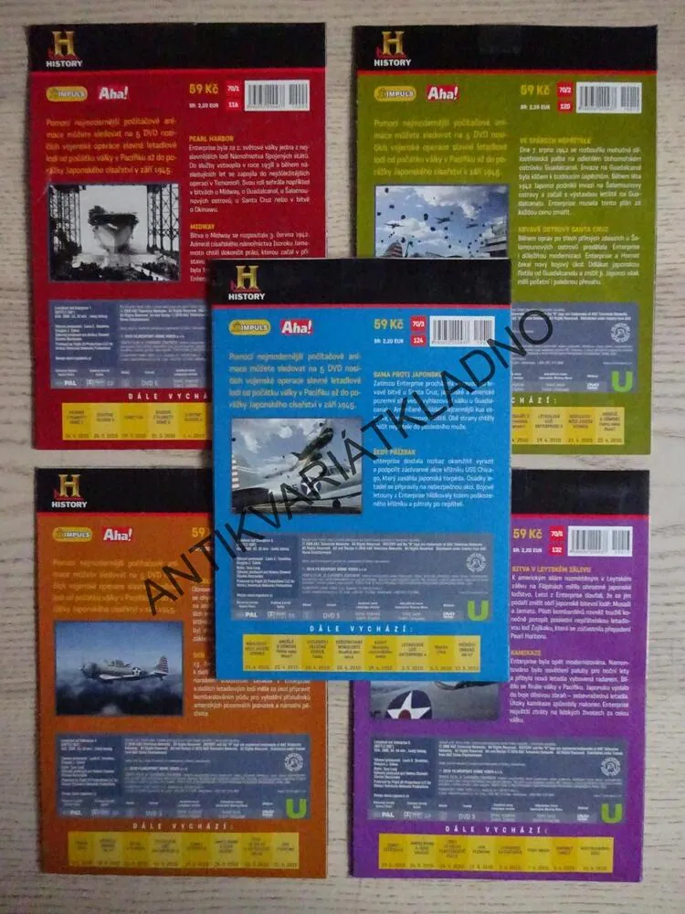 LETADLOVÁ LOĎ ENTERPRISE 1-5, DVD FILM DOKUMENT