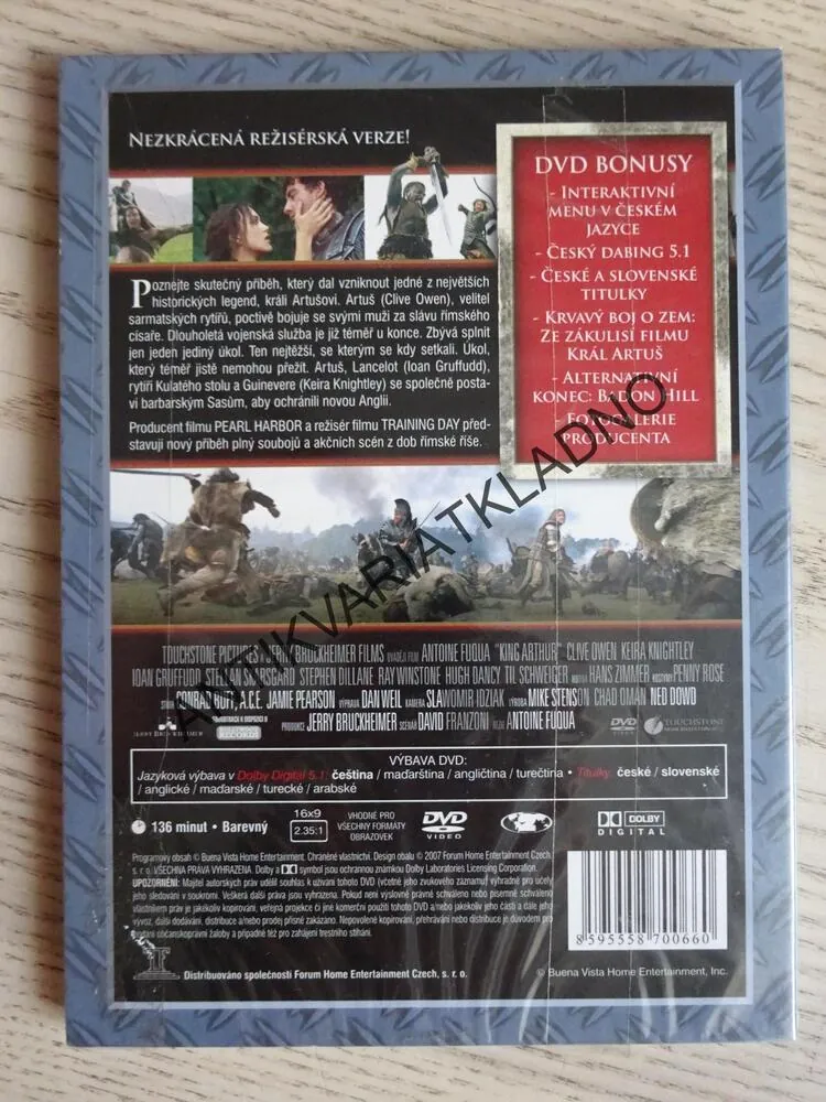 KRÁL ARTUŠ, DVD FILM
