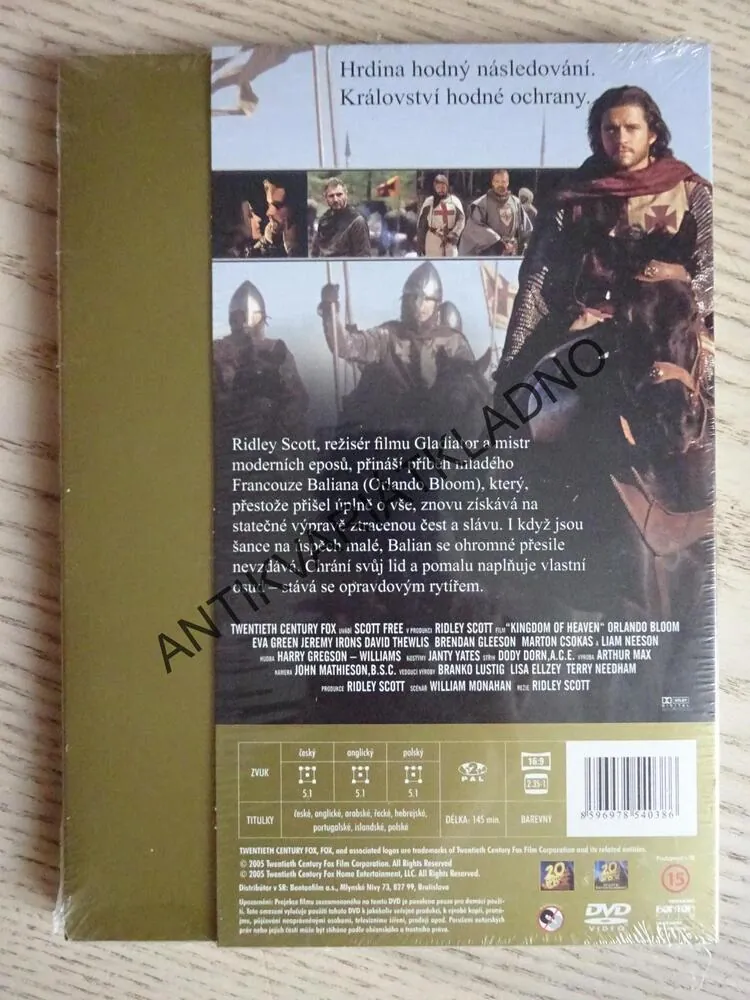 KRÁLOVSTVÍ NEBESKÉ, DVD FILM