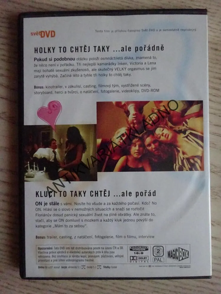 HOLKY TO CHTĚJ TAKY... ALE POŘÁDNĚ, KLUCI TO TAKY CHTĚJ... ALE POŘÁD, 2X DVD FILM
