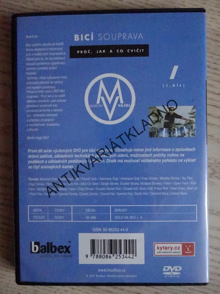 BICÍ SOUPRAVA, 1. DÍL, MARTIN VAJGL, DVD HUDBA