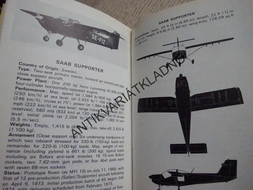 THE OBSERVER'S BOOK OF AIRCRAFT, WILLIAM GREEN, ANGLICKY, **an