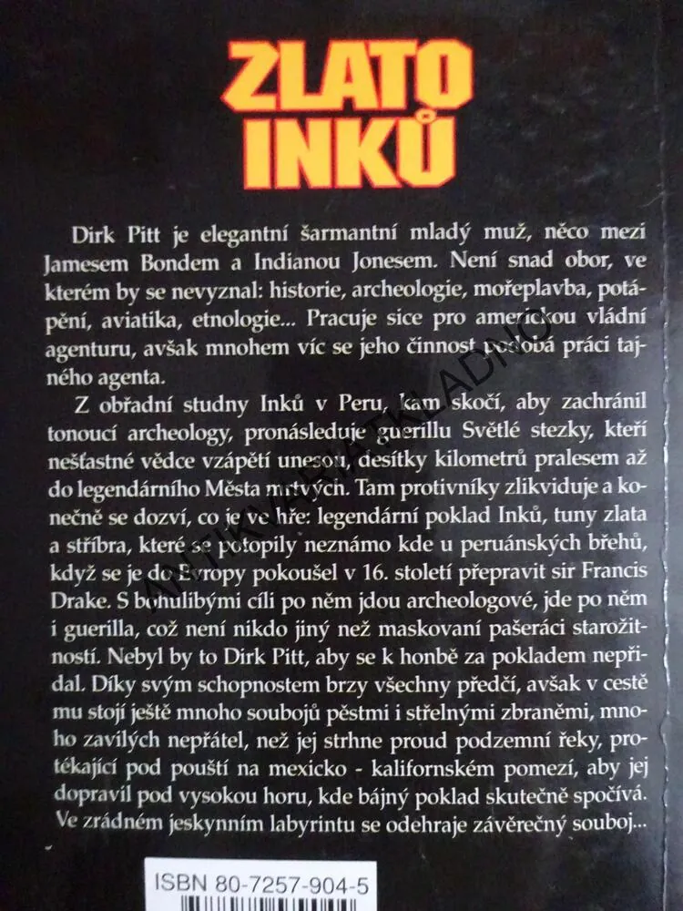 ZLATO INKŮ, CLIVE CUSSLER, **an