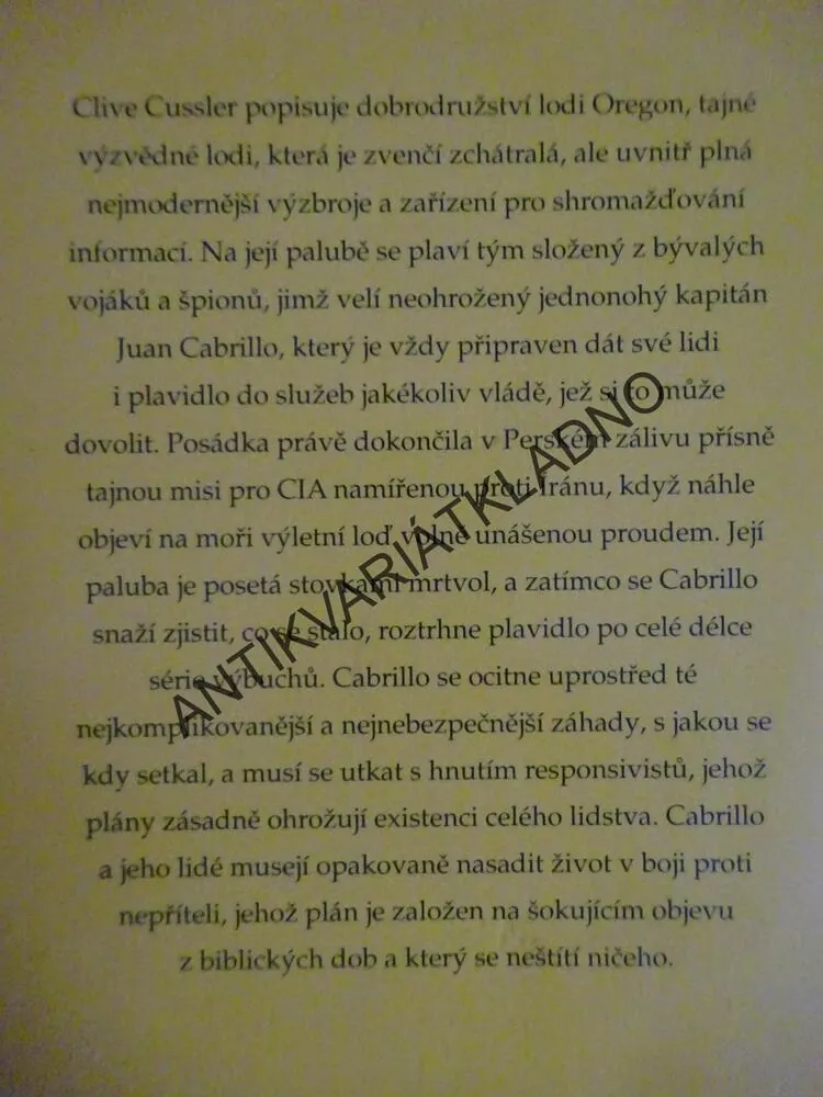 MOROVÁ LOĎ, CLIVE CUSSLER, JACK DU BRUL, **an