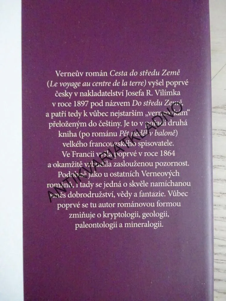 CESTA DO STŘEDU ZEMĚ, JULES VERNE, **an