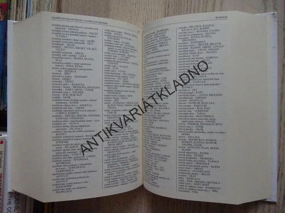 KŘÍŽOVKÁŘSKÝ SLOVNÍK, KŘÍŽOVKY, **an