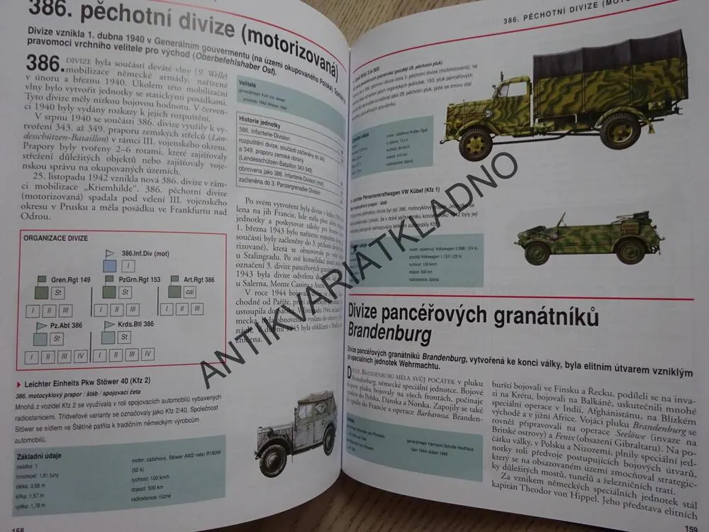 DIVIZE PANCÉŘOVÝCH GRANÁTNÍKŮ 1939-1945, **an