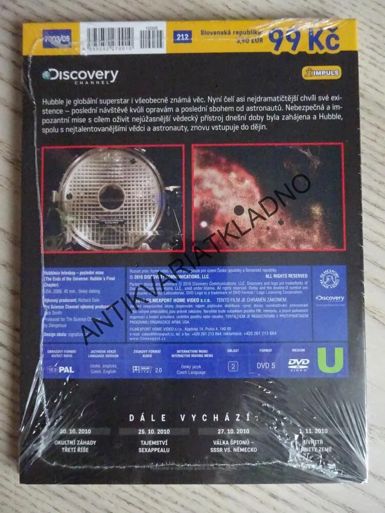 HUBBLEŮV TELESKOP, DVD FILM DOKUMENT