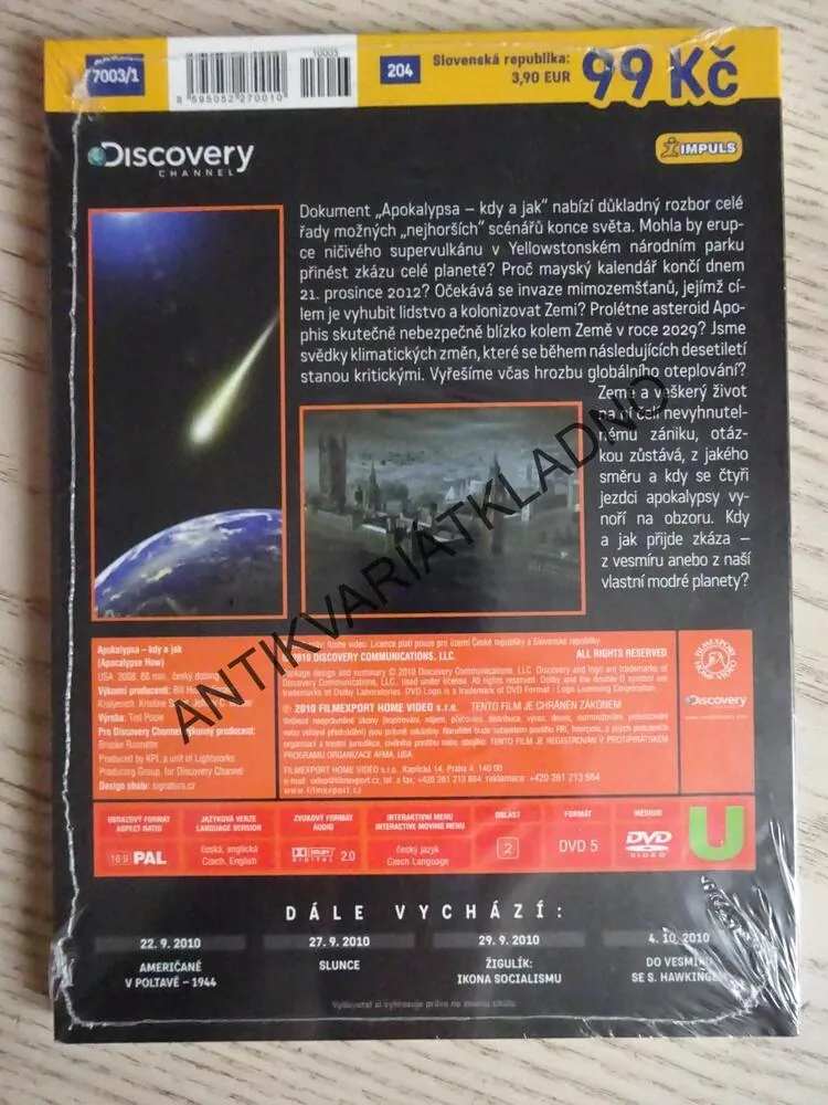 APOKALYPSA: KDY A JAK, DVD FILM DOKUMENT