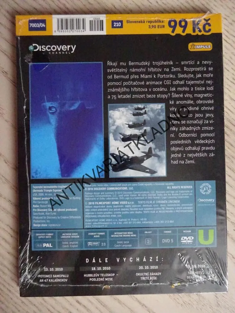 TAJEMSTVÍ BERMUDSKÉHO TROJÚHELNÍKU, DVD FILM DOKUMENT