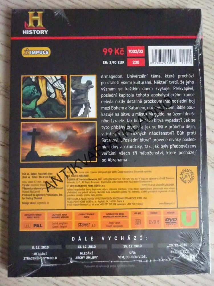 BŮH VS. SATAN, DVD FILM DOKUMENT