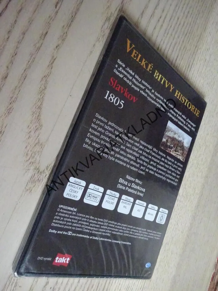 SLAVKOV 1805, DVD FILM DOKUMENT