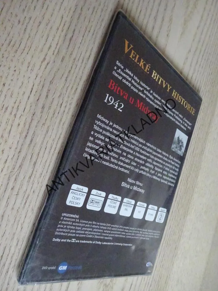 BITVA U MIDWAY 1942, DVD FILM DOKUMENT