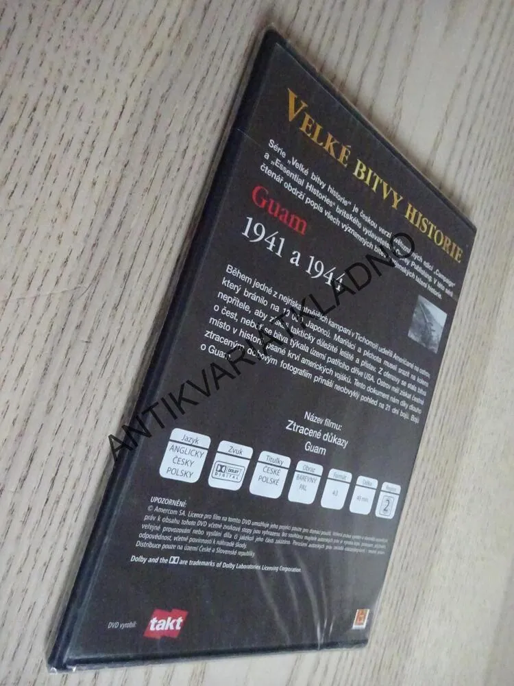 GUAM 1941 A 1944, DVD FILM DOKUMENT