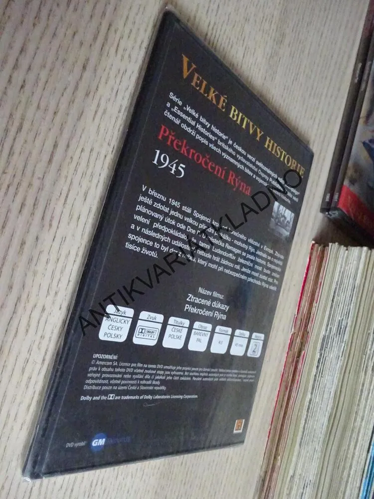 PŘEKROČENÍ RÝMA 1945, DVD FILM DOKUMENT