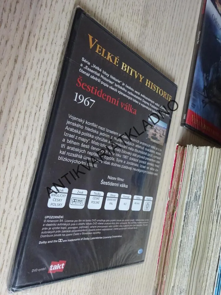ŠESTIDENNÍ VÁLKA 1967, DVD FILM DOKUMENT