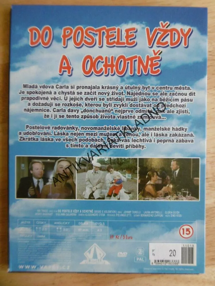 DO POSTELE VŽDY A OCHOTNĚ, DVD FILM,