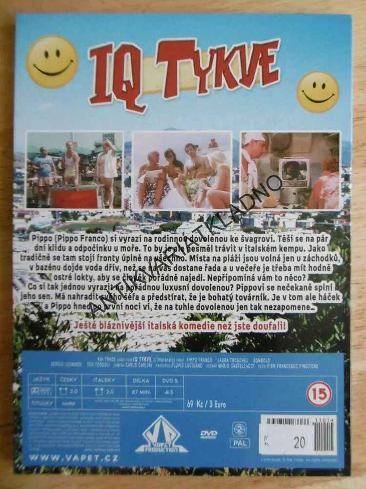 IQ TYKVE, PIPPO FRANCO DVD FILM,