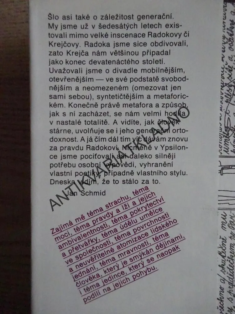 TŘINÁCT VŮNÍ, JAN SCHMID, **an
