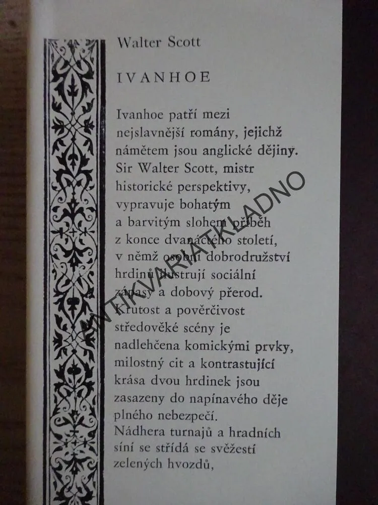 IVANHOE, WALTER SCOTT, **an