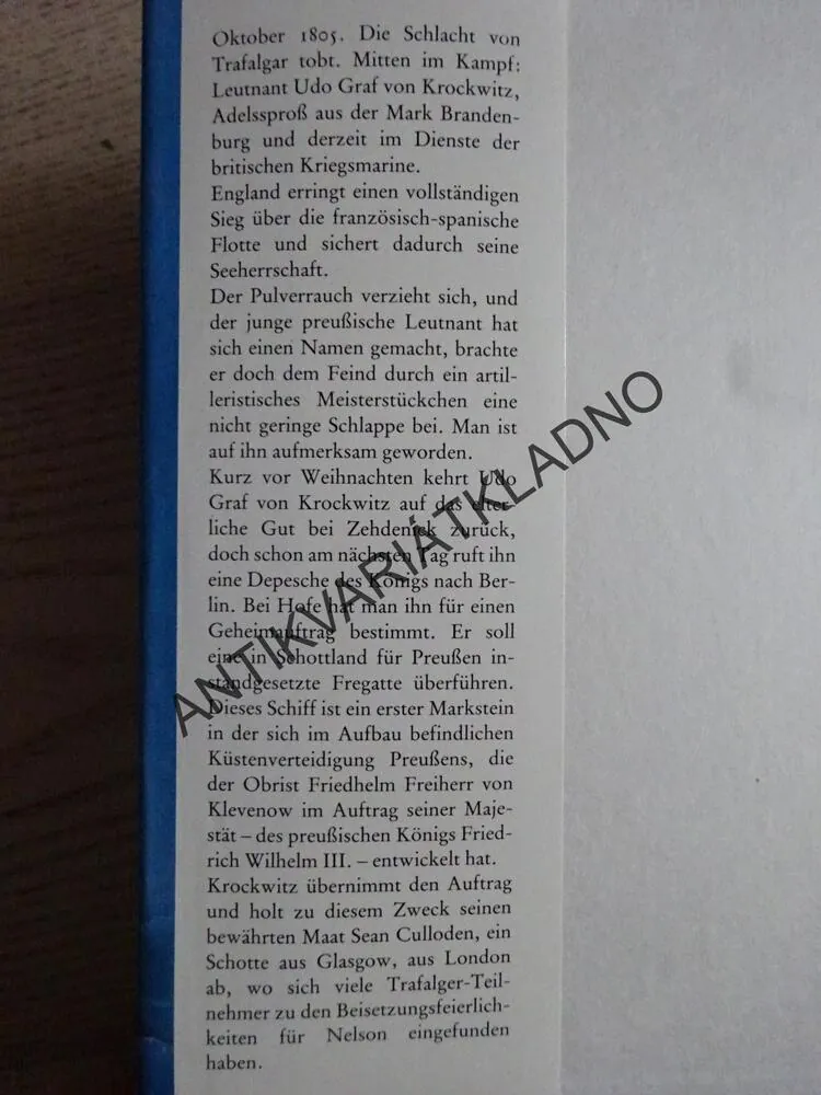 LEUTNANT KROCKWITZ, DIETER ZIMMERLING, NĚMECKY, **an