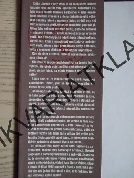 SVĚDEK Z CELY SMRTI, STANISLAV MOTL, **an