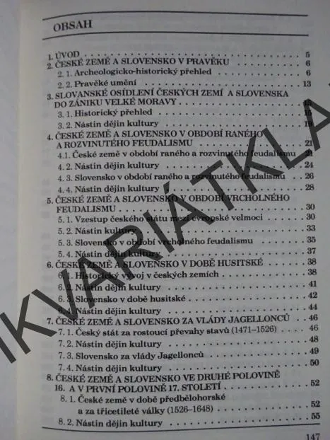 STRUČNÉ DĚJINY ČESKÝCH ZEMÍ A SLOVENSKA, OLDŘICH KAŠPAR, ZDENĚK KAŠPAR, **an