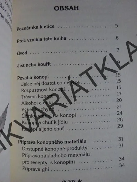 RECEPTY Z KONOPÍ, LÉČEBNÝ PROSTŘEDEK, ADAM GOTTLIEB, **an