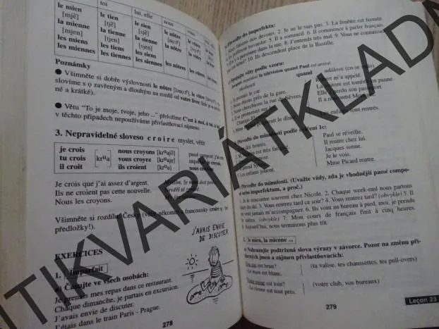 FRANCOUŽŠTINA PRO SAMOUKY, SLOVNÍK, KLÍČ, **an