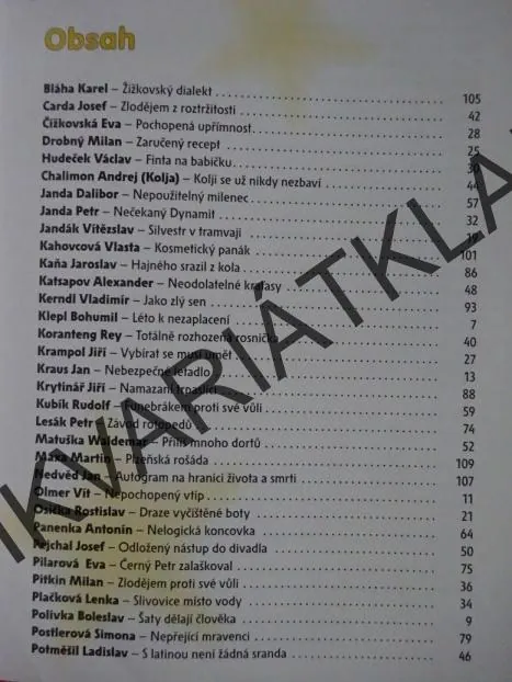 TRAPASY ČESKÝCH HVĚZD, JAROSLAV BENDA, *an