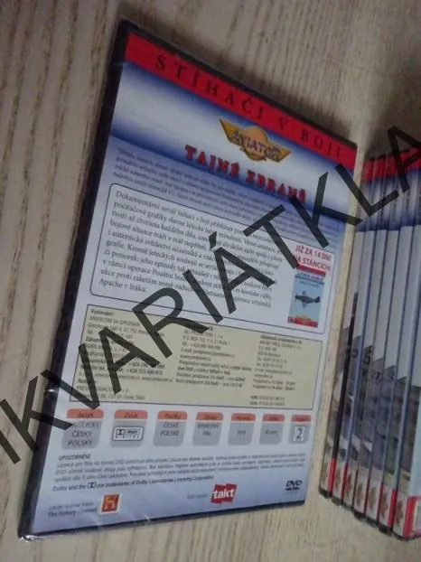 TAJNÉ ZBRANĚ, LETECKÉ SOUBOJE, DVD FILM DOKUMENT